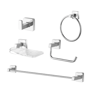 Kit Acessórios Para Banheiro Docol Trip Cromado 5 Peças