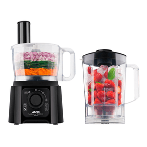 Processador De Alimentos Arno Multichef Mp60 127v 600w Preto