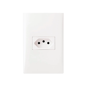 Conjunto De Tomada Energia Iriel Impéria 10a Branco 2+terra