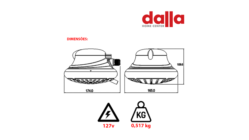 Ducha Eléctrica Maxi 4T Turbo – Do it Center