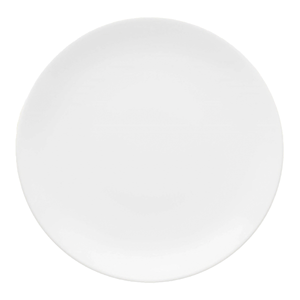 Prato Raso De Porcelana Branco Ndi Redondo 26 Cm Diâmetro