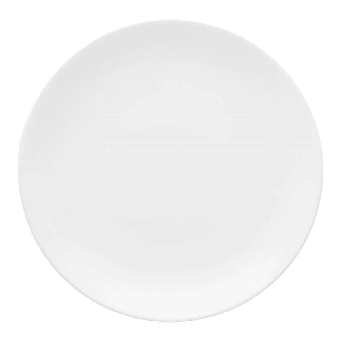 Prato Raso De Porcelana Branco Ndi Redondo 26 Cm Diâmetro