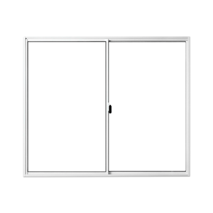 Janela De Correr Alumínio 2 Folhas Com Vidro 100x100cm Branco Esquadria Facil