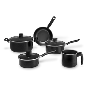 Jogo De Panelas Antiaderente Brinox Ebony 5 Peças Preto