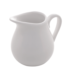 Leiteira De Porcelana Lyor Milão 90ml Branco Com Alça E Bico