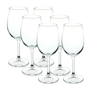 Jogo De 6 Taças Fullfit P/ Vinho Em Cristal Ecológico 450ml