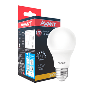 Lâmpada De Led Avant Bulbo E27 Luz Amarela 15w Bivolt 3000k