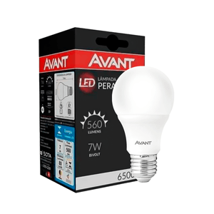 Lâmpada De Led Avant Pera 7w Luz Branca 6500k Bivolt