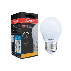 Lâmpada De Led Avant Bolinha Base E27 4w 2700k Luz Amarela