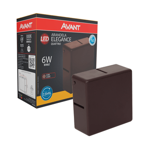 Arandela De Led Avant Elegance 6w Bivolt Cor Café 3000k