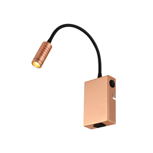 Arandela Lettura Led Avant 3w 2700k Luz Amarela Cobre Bivolt