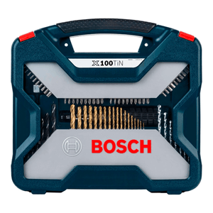 Jogo De Brocas Bosch X-Line Titânio Com 100 Peças E Maleta