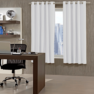 Cortina Bella Janela 260x170 Com Corta Luz Pvc Branco