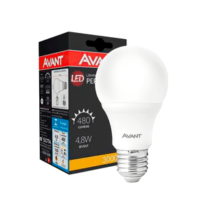 Lâmpada Led Avant Pera E27 4,8w Luz Amarela 3000k Bivolt