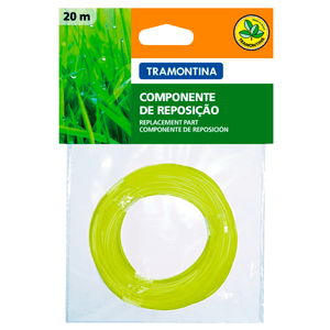 Fio De Nylon 1,8mm Tramontina P/ Aparador De Grama 20 M
