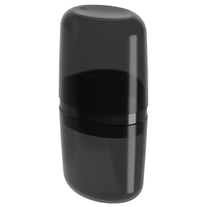 Porta Escovas Brinox Com Tampa Bulky Preto Fumê