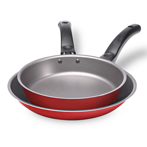 Jogo De Frigideira Brinox Ruby 18cm E 22cm Vermelho 2 Peças