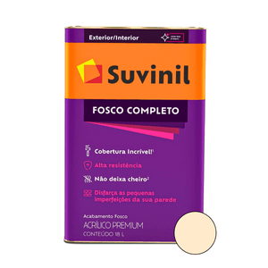 Tinta Acrílica Suvinil Fosco Completo Palha 18 Litros