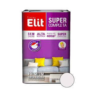 Tinta Acrílica Elit Super Completa Fosco Gelo 18 Litros