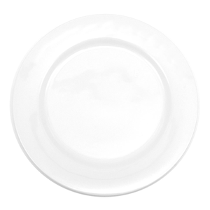 Prato Raso De Porcelana Schmidt 26cm Redondo Branco Liso