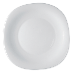 Prato Raso Globimport Parma 27cm Vidro Temperado Branco