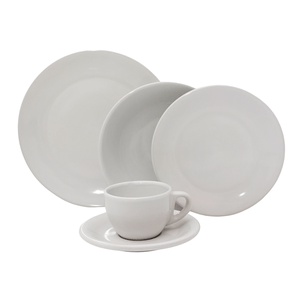 Aparelho De Jantar/Chá 20 Biona Oxford 20 Peças Branco 111176