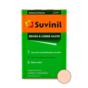 Tinta Acrílica Suvinil Rende & Cobre Muito Fosco Areia 18l