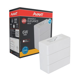 Arandela De Led Avant Rischi 6w Luz Amarela 3000k Bivolt