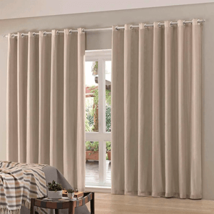 Cortina Pratika Bella Janela 3x1,70m Partenon Latte