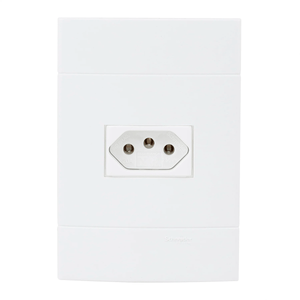 Tomada Schneider Lunare 2 Pinos+terra 20a 250v Polar/Branco