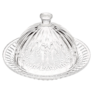 Queijeira Cristal Lyor Com Tampa Renaissance 20cm