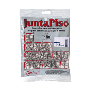Espaçador Juntapiso Cortag 1,5mm Com 100 Unidades