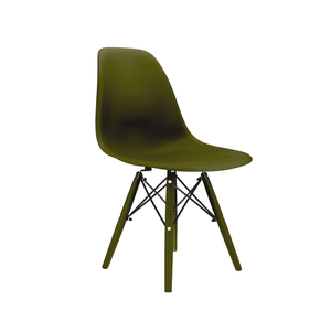 Cadeira Eames Tiffany Polipropileno Verde Musgo