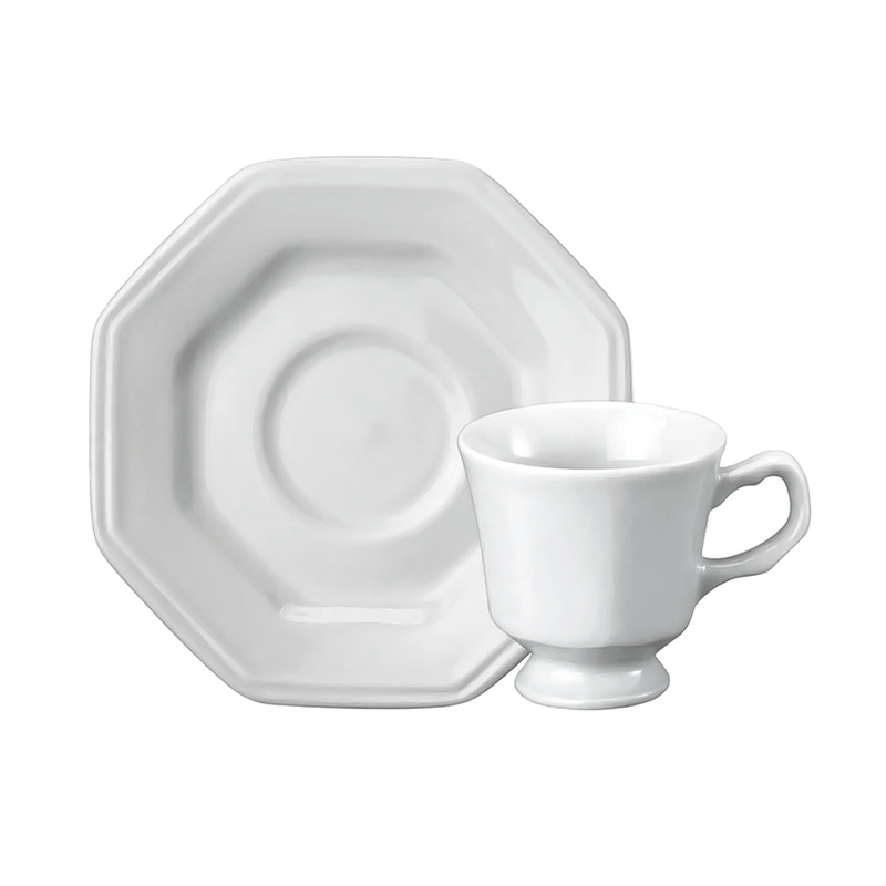 Xícara De Café Com Pires Schmidt Prisma Branco 60ml