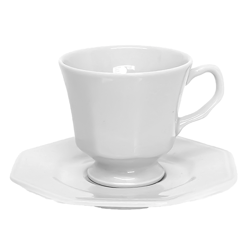 Xícara De Café Com Pires Schmidt Prisma Branco 60ml