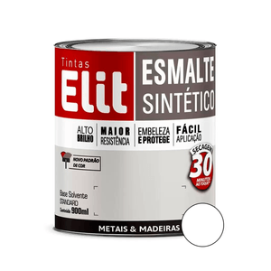 Tinta Esmalte Sintético Elit Branco Brilhante 900ml