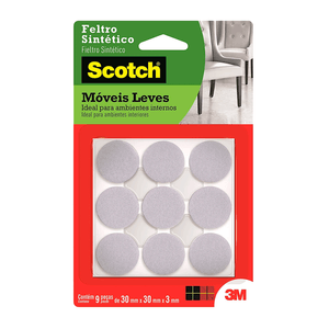 Feltro Protetor Scotch Redondo Branco Grande