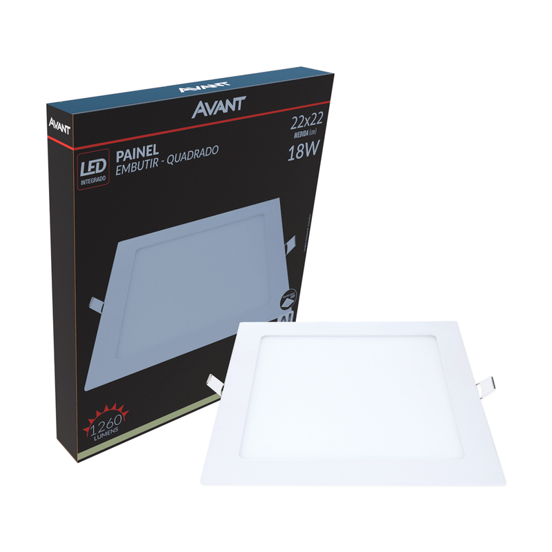 Painel Embutir Avant Led 22,5X22,5cm 18W 4000K 858100878