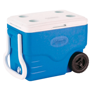 Caixa Térmica Coleman 38 Litros (40qt) Azul Com Rodas