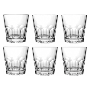 Jogo De 6 Copos Fullfit Dover Em Vidro 250ml