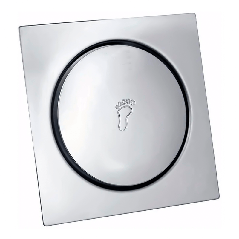 Ralo Click Inteligente Inox Fertak Quadrado Embutir 15x15cm