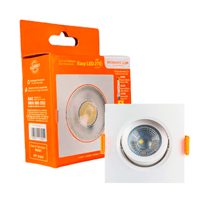 Spot Embutir Llum Easyled Quadrado 3w 3000k 7,5x7,5cm