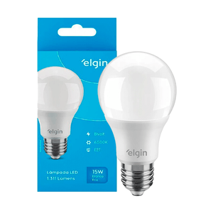 Lâmpada Led Elgin 15w 6500k Bulbo E27 Bivolt Luz Branca