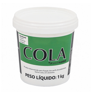 Cola Multiuso Santa Luzia Para Rodapé E Molduras 1kg Branca