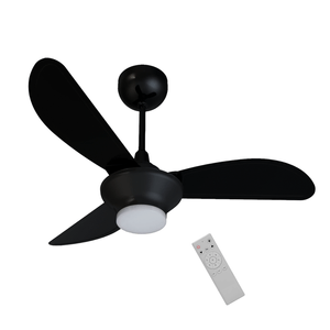 Ventilador Ventisol Mistral Inverter Led Preto 30w Bivolt