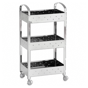 Fruteira Organizadora Multiuso Makinox Em Inox Com Rodinha