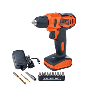 Kit Parafusadeira Furadeira Black&Decker 10mm 12v Bivolt
