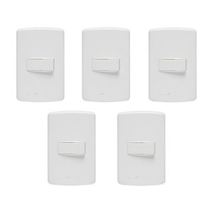 Kit 05 Interruptores Iriel Duale Up Simples 10a 250v 851011