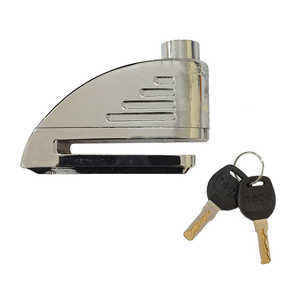 Cadeado Com Alarme Haga Para Motocicleta Cromado