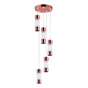 Pendente Llum Elegance 1/2 Cobre 5 Lâmpadas G9 20x100